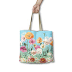 Lisa Pollock Summer Poppies Shopping Bag