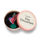 HYACINTH THE HUMMINGBIRD BROOCH
