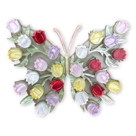 Tulip butterfly - Brooch