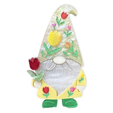 Tulip the gnome - Brooch