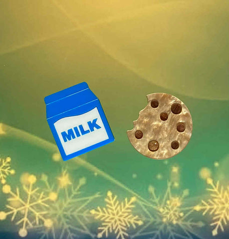 Milk & Cookie Brooch Set