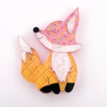 Strawberry the ice cream 🦊 fox - Brooch - Restock