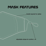 MASKiT Fabric Face Mask Dot Design