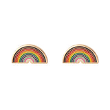 Progression Rainbow Enamel Earrings