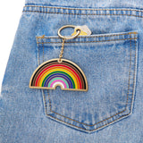 Progression Rainbow Enamel Key Ring