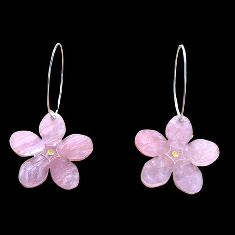 Pink Forget-Me-Knots-dangle