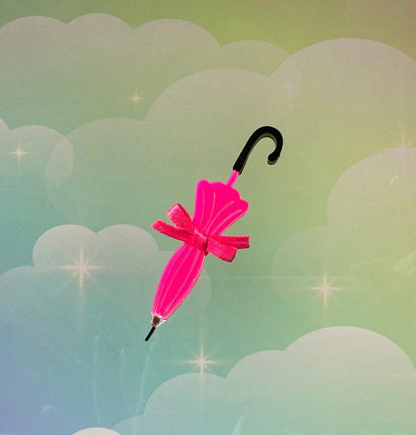 Umbrella - Pink Brooch
