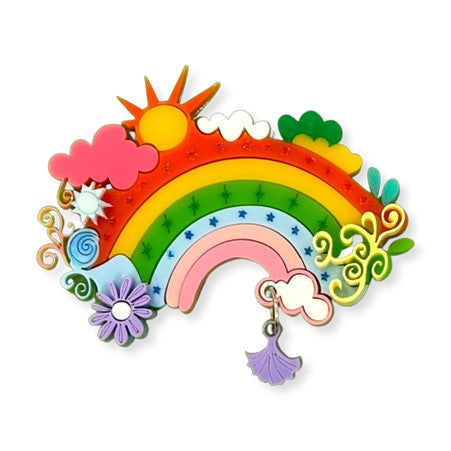 Whimsical Rainbow Brooch