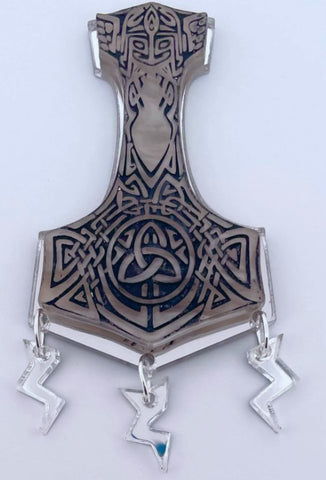 Mjölnir the Hammer of Thor - Brooch