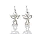 Angel Crystal Earrings Gold or Silver
