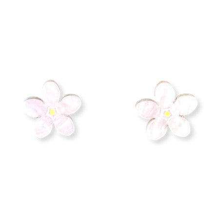 White Forget-Me-Knots-Studs